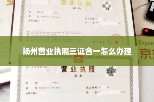 扬州营业执照三证合一怎么办理