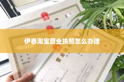 伊春淘宝营业执照怎么办理