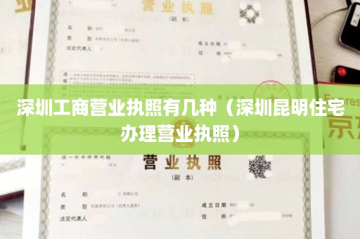 深圳工商营业执照有几种（深圳昆明住宅办理营业执照）