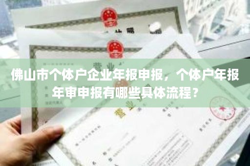 佛山市个体户企业年报申报，个体户年报年审申报有哪些具体流程？