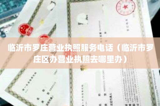 临沂市罗庄营业执照服务电话（临沂市罗庄区办营业执照去哪里办）