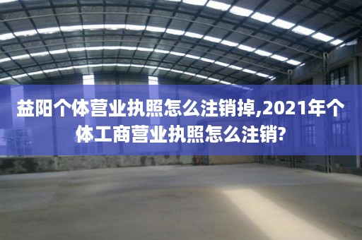 益阳个体营业执照怎么注销掉,2021年个体工商营业执照怎么注销?