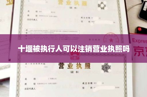 十堰被执行人可以注销营业执照吗