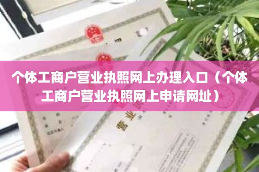 个体工商户营业执照网上办理入口（个体工商户营业执照网上申请网址）