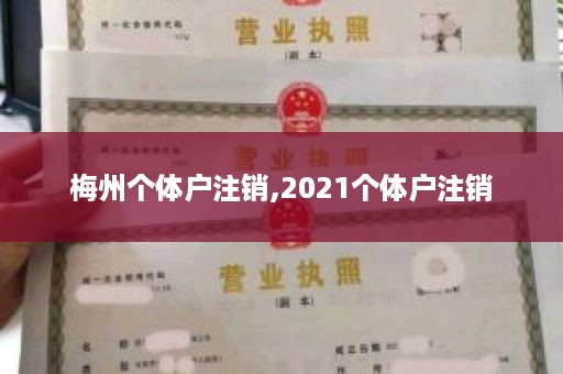 梅州个体户注销,2021个体户注销