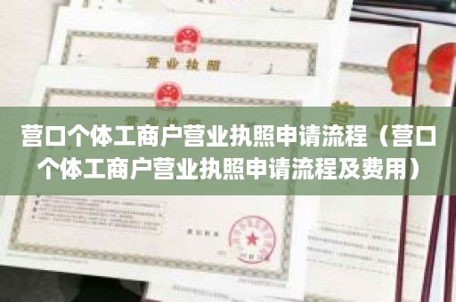 营口个体工商户营业执照申请流程（营口个体工商户营业执照申请流程及费用）