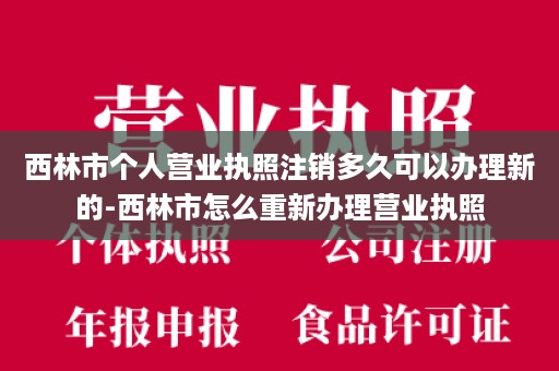 西林市个人营业执照注销多久可以办理新的-西林市怎么重新办理营业执照