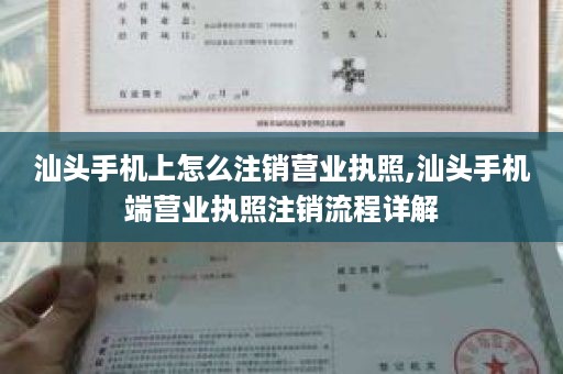 汕头手机上怎么注销营业执照,汕头手机端营业执照注销流程详解