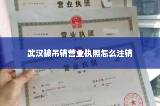 武汉被吊销营业执照怎么注销