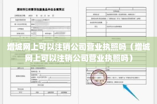 增城网上可以注销公司营业执照吗（增城网上可以注销公司营业执照吗）