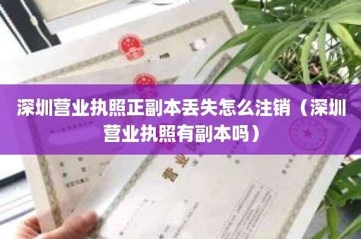 深圳营业执照正副本丢失怎么注销（深圳营业执照有副本吗）