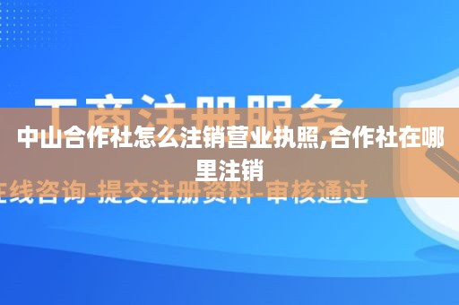 中山合作社怎么注销营业执照,合作社在哪里注销