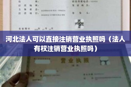 河北法人可以直接注销营业执照吗（法人有权注销营业执照吗）