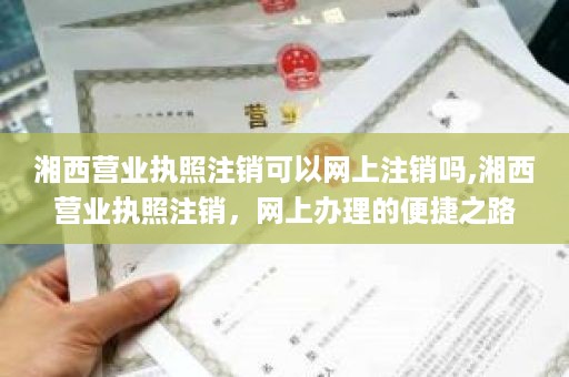 湘西营业执照注销可以网上注销吗,湘西营业执照注销，网上办理的便捷之路