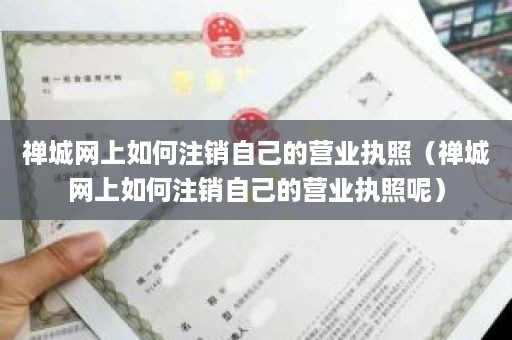 禅城网上如何注销自己的营业执照（禅城网上如何注销自己的营业执照呢）