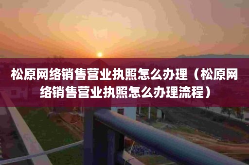 松原网络销售营业执照怎么办理（松原网络销售营业执照怎么办理流程）