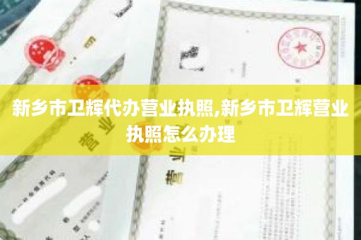 新乡市卫辉代办营业执照,新乡市卫辉营业执照怎么办理