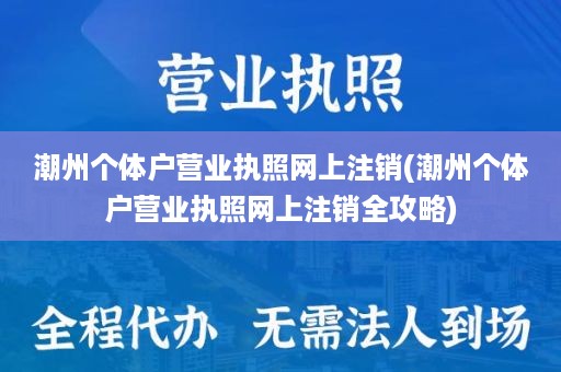 潮州个体户营业执照网上注销(潮州个体户营业执照网上注销全攻略)