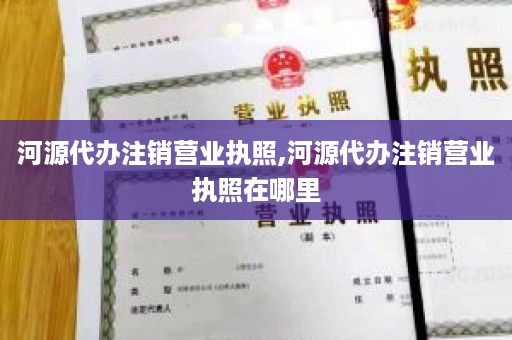 河源代办注销营业执照,河源代办注销营业执照在哪里