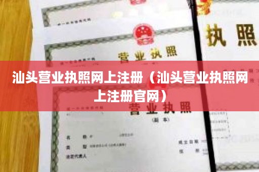 汕头营业执照网上注册（汕头营业执照网上注册官网）