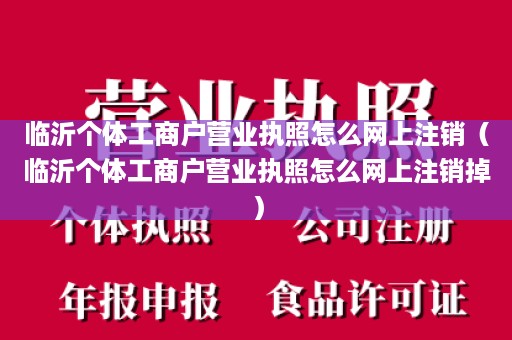 临沂个体工商户营业执照怎么网上注销（临沂个体工商户营业执照怎么网上注销掉）