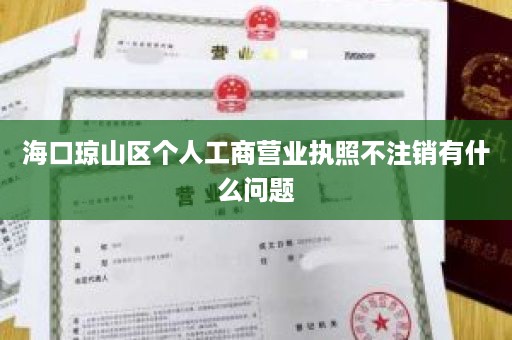 海口琼山区个人工商营业执照不注销有什么问题