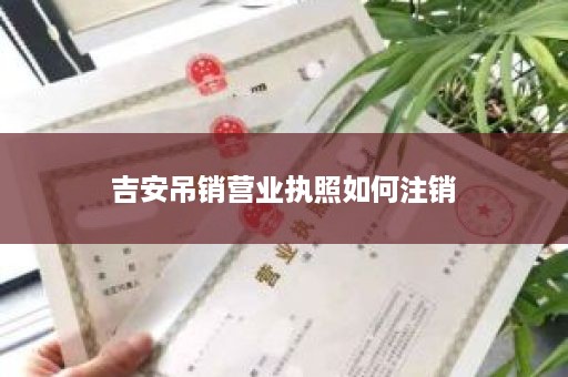 吉安吊销营业执照如何注销