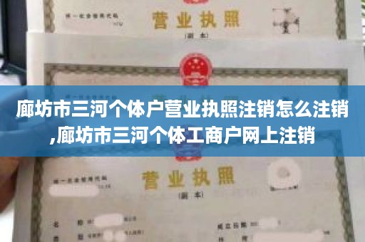 廊坊市三河个体户营业执照注销怎么注销,廊坊市三河个体工商户网上注销