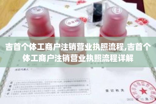 吉首个体工商户注销营业执照流程,吉首个体工商户注销营业执照流程详解