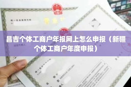 昌吉个体工商户年报网上怎么申报（新疆个体工商户年度申报）