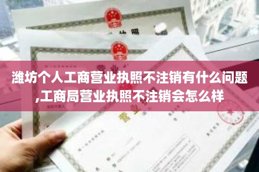 潍坊个人工商营业执照不注销有什么问题,工商局营业执照不注销会怎么样