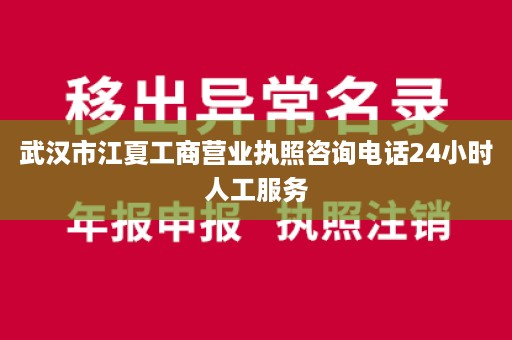 武汉市江夏工商营业执照咨询电话24小时人工服务