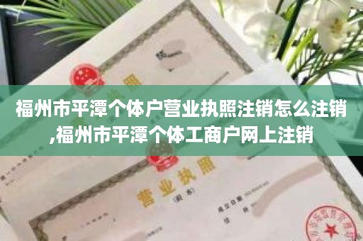 福州市平潭个体户营业执照注销怎么注销,福州市平潭个体工商户网上注销