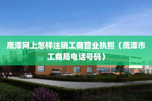 鹰潭网上怎样注销工商营业执照（鹰潭市工商局电话号码）