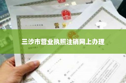 三沙市营业执照注销网上办理