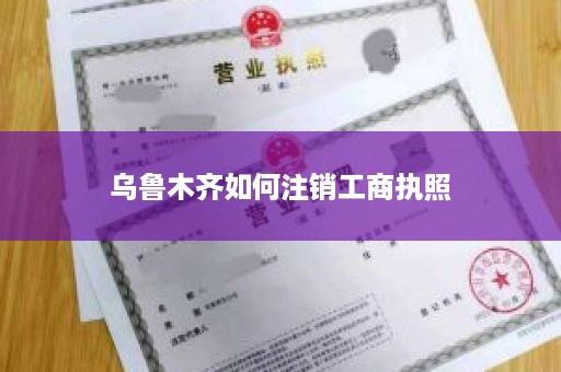 乌鲁木齐如何注销工商执照