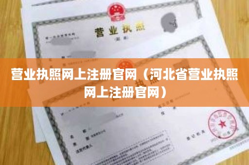 营业执照网上注册官网（河北省营业执照网上注册官网）