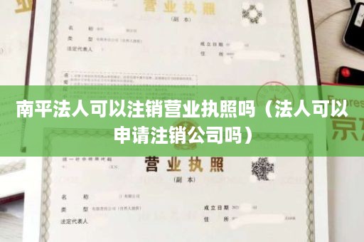 南平法人可以注销营业执照吗（法人可以申请注销公司吗）