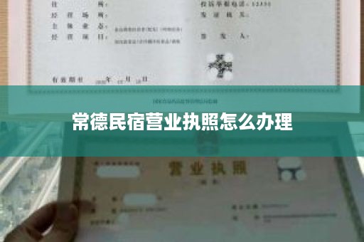 常德民宿营业执照怎么办理