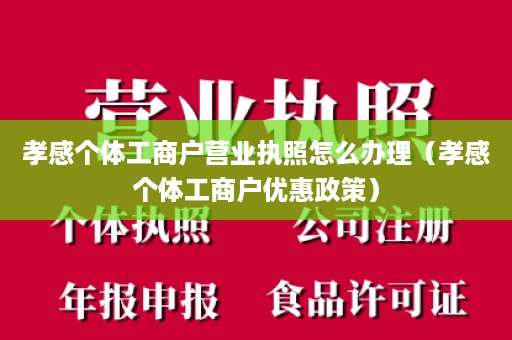 孝感个体工商户营业执照怎么办理（孝感个体工商户优惠政策）