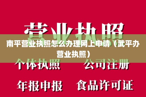 南平营业执照怎么办理网上申请（武平办营业执照）