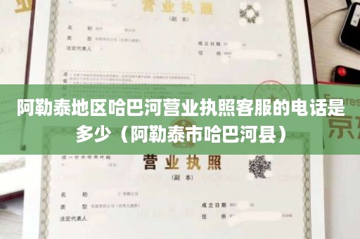 阿勒泰地区哈巴河营业执照客服的电话是多少（阿勒泰市哈巴河县）