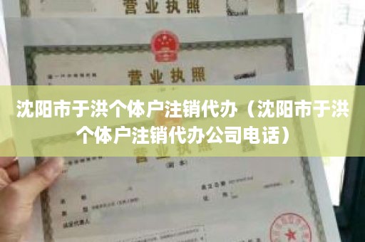 沈阳市于洪个体户注销代办（沈阳市于洪个体户注销代办公司电话）