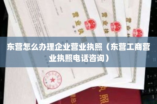 东营怎么办理企业营业执照（东营工商营业执照电话咨询）