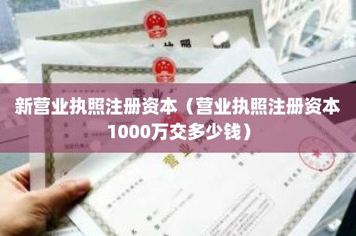 新营业执照注册资本（营业执照注册资本1000万交多少钱）