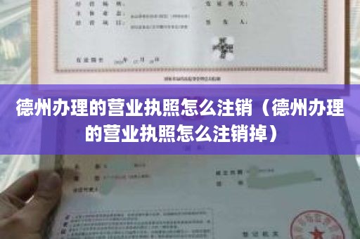 德州办理的营业执照怎么注销（德州办理的营业执照怎么注销掉）