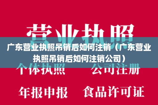 广东营业执照吊销后如何注销（广东营业执照吊销后如何注销公司）