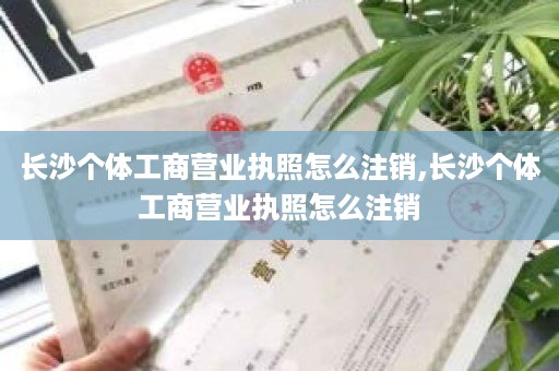 长沙个体工商营业执照怎么注销,长沙个体工商营业执照怎么注销