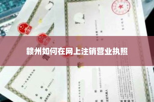 赣州如何在网上注销营业执照