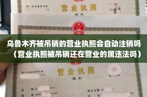 乌鲁木齐被吊销的营业执照会自动注销吗（营业执照被吊销还在营业的属违法吗）